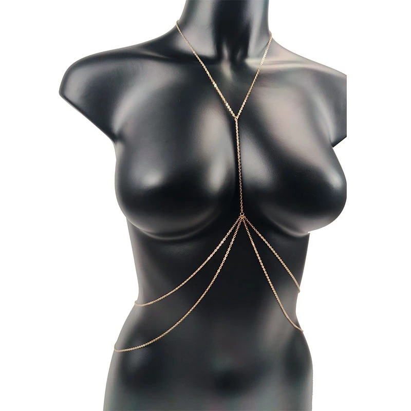 Body Jewelry Helix - Body Jewelry Sexy Chest Chain Bikini