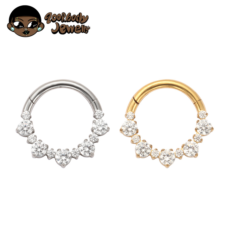Body Jewelry Septum - ASTM F136 TItanium Daith Clicker Nose