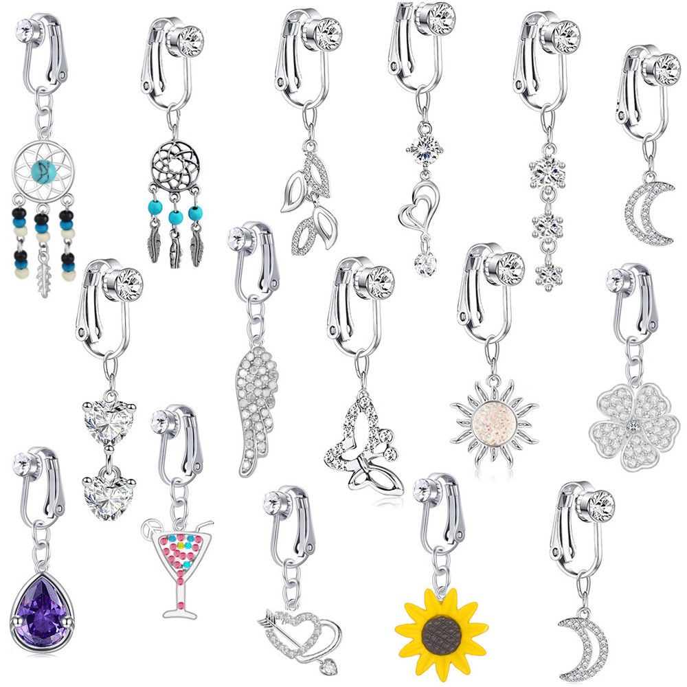 Body Jewelry And Piercing - Faux Fake Belly Butterfly Fake Belly