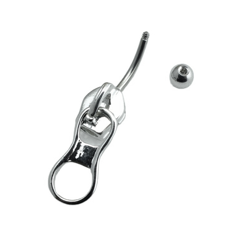 Body Jewelry And Piercing - #1Pc Punk Belly Button Rings Stainless