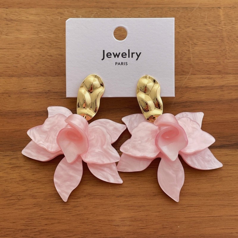 Body Jewelry Wholesale - Unique Gardenia Design Elegant Flower Earrings