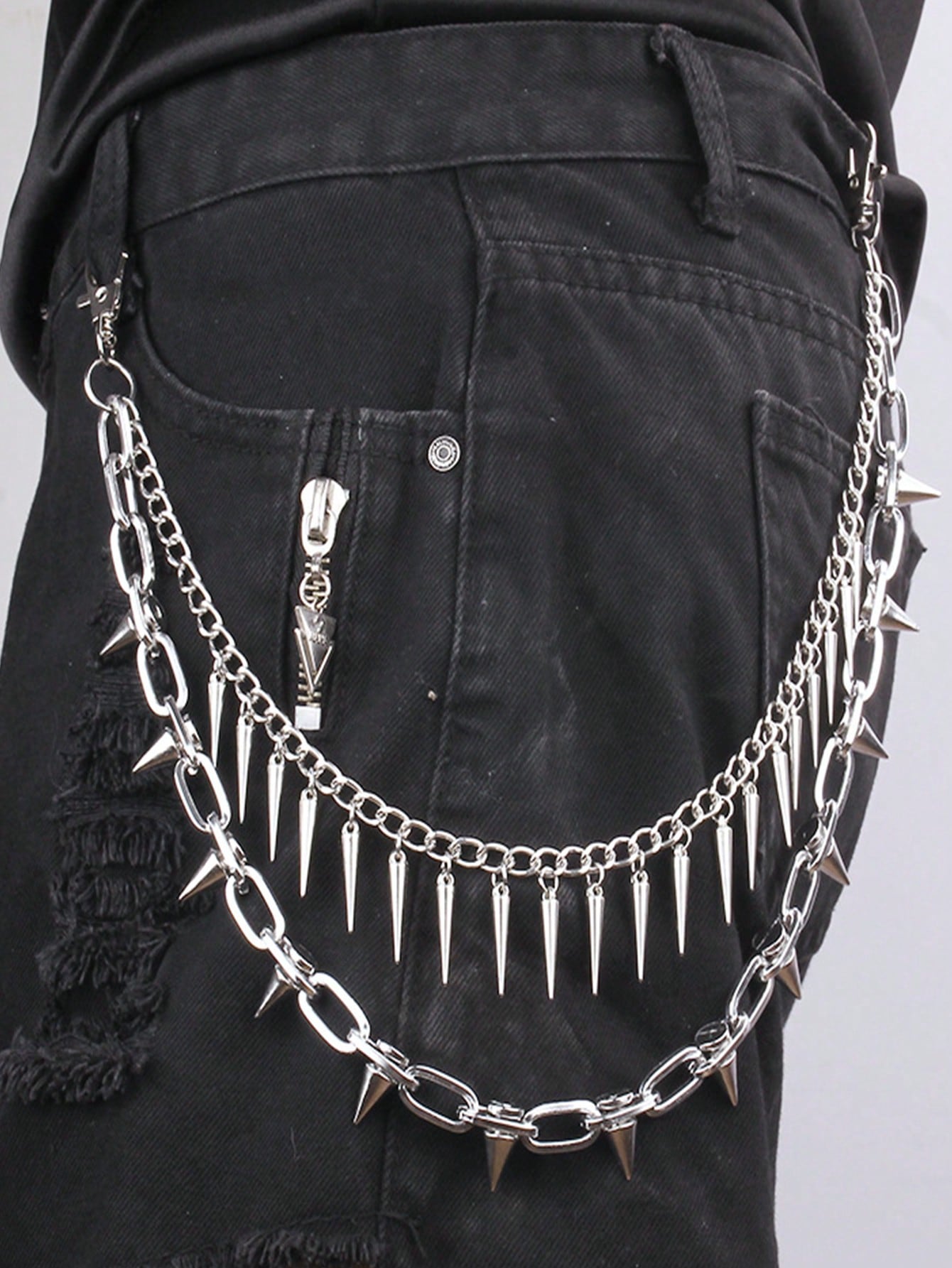 Body Jewelry For Men - 1pc Fashionable Minimalist Punk Style Versatile