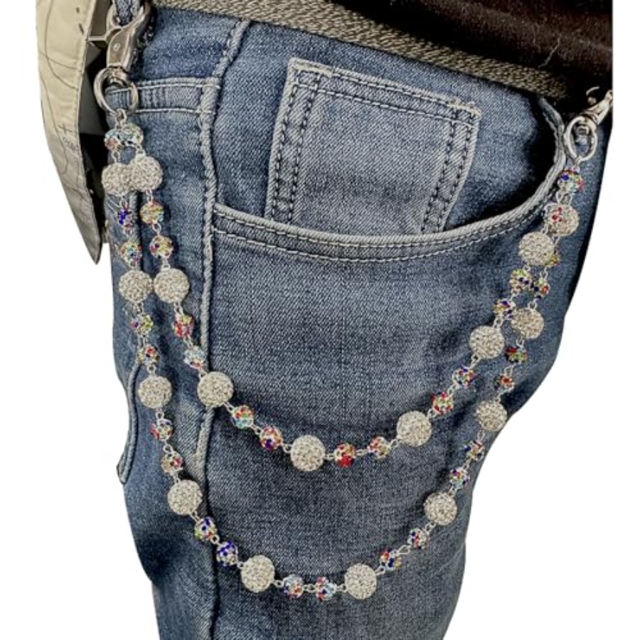 Body Jewelry For Men - Sparkly Ceramic Beads Waist Chain Bohemian