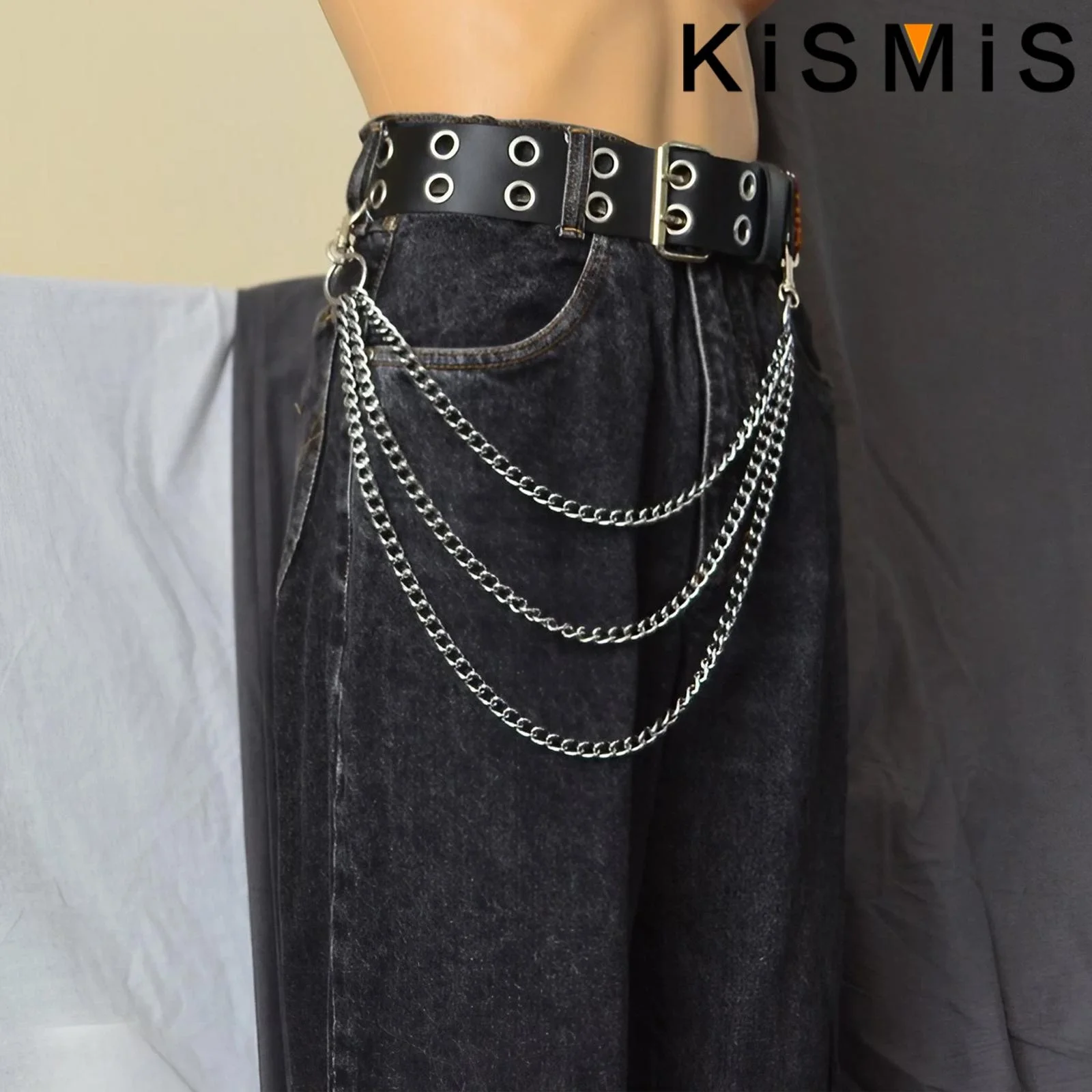 Body Jewelry For Men - 1PC Punk Style Multi Layer Keychain
