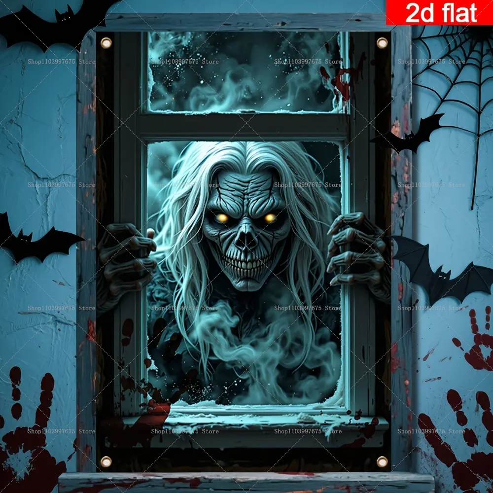 Star Flat Back - 2D Flat Banner Halloween Window Party