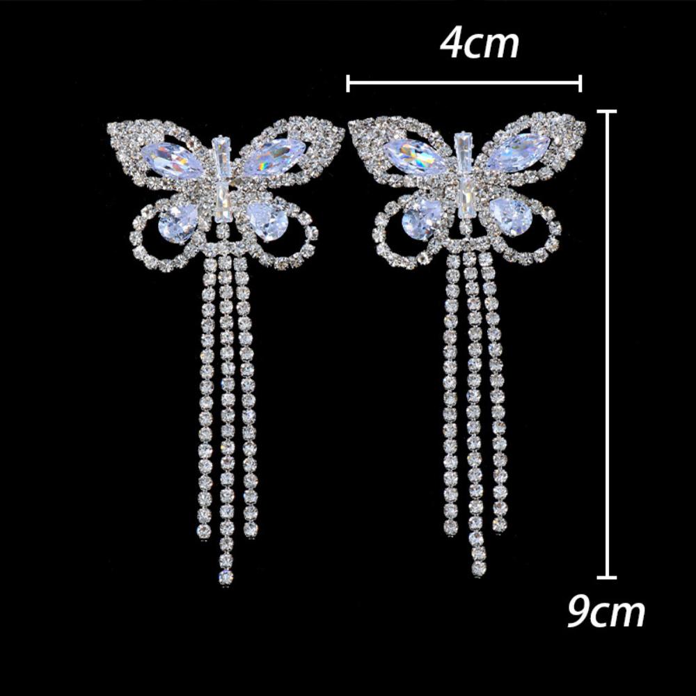 Sexy Rhinestone Butterfly Tass - Body Jewelry Nipple Chain のレビューと価格