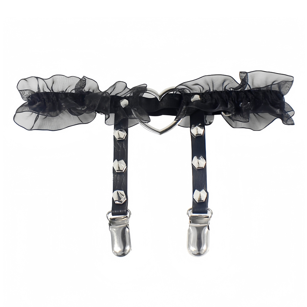 Punk peach heart garter belt P - Body Jewelry Leg Chain のレビューと価格