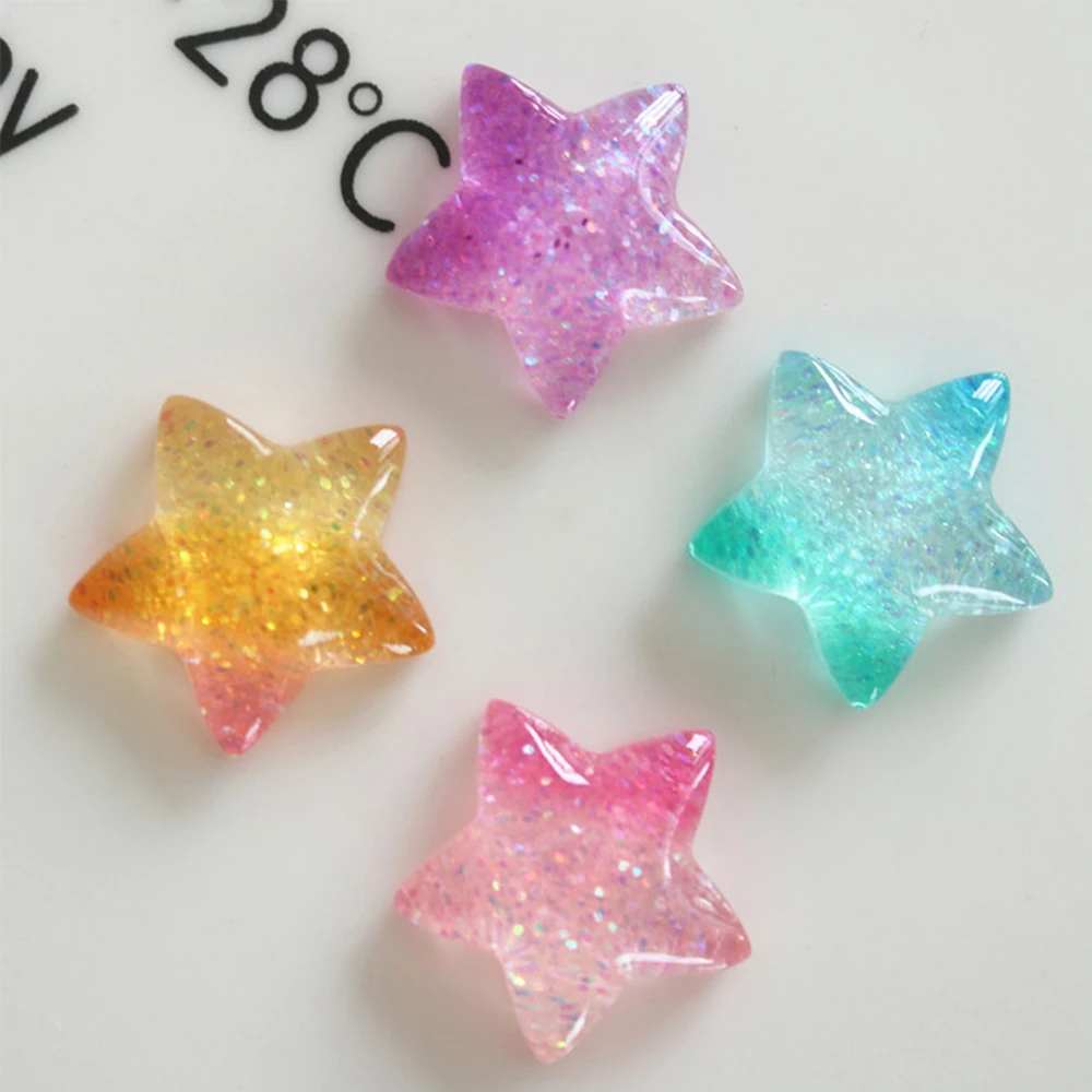 10PCS Gradient Star Series Res - Star Flat Back のレビューと価格