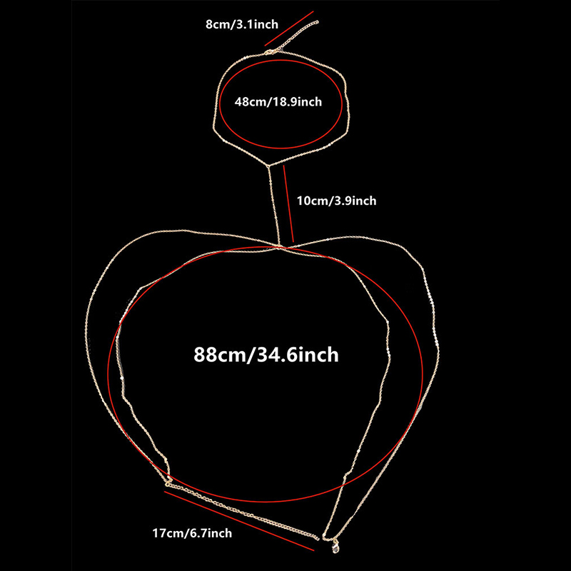 Body Jewelry Sexy Chest Chain  - Body Jewelry Helix のレビューと価格