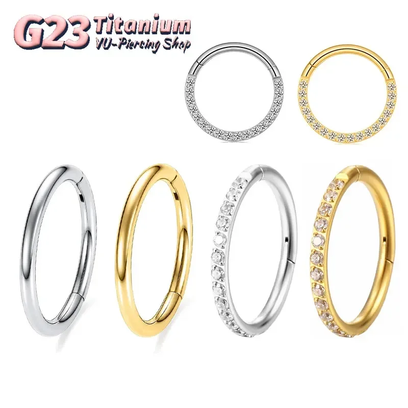 G23 Titanium Nose Ring 14G 16G - Body Jewelry Septum のレビューと価格