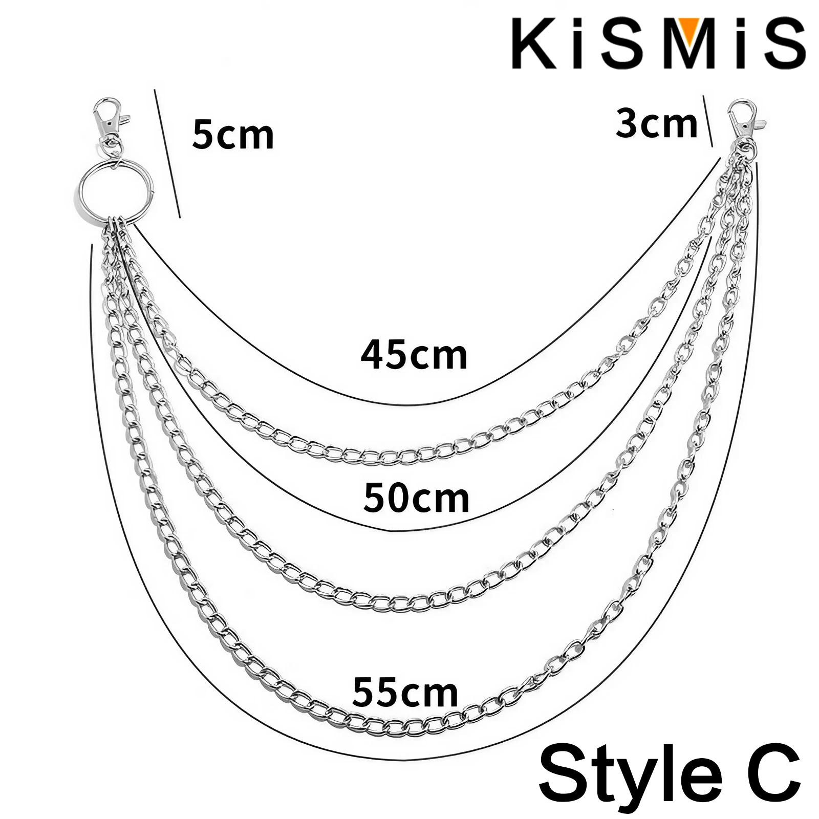 KISMIS 1PC Punk Street keychai - Body Jewelry For Men のレビューと価格