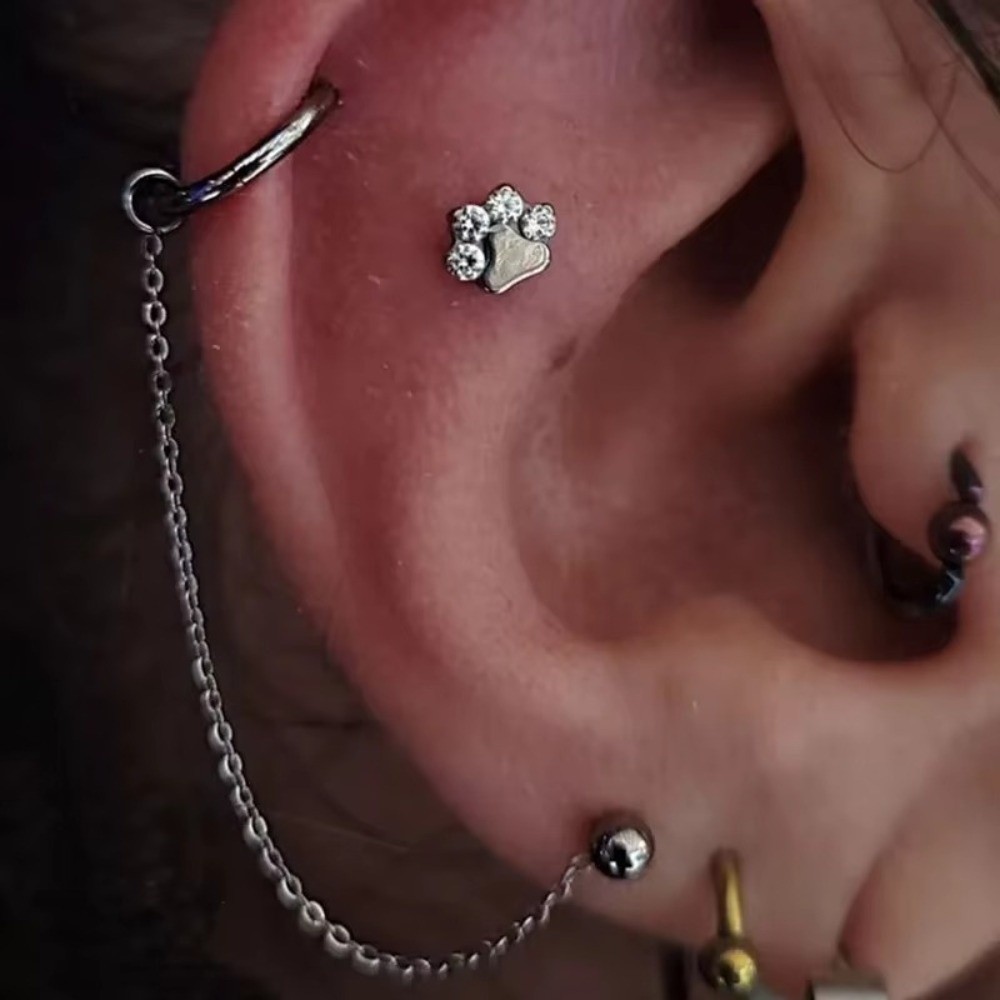 Titanium Nose Chain Three Laye - Body Jewelry And Piercing のレビューと価格