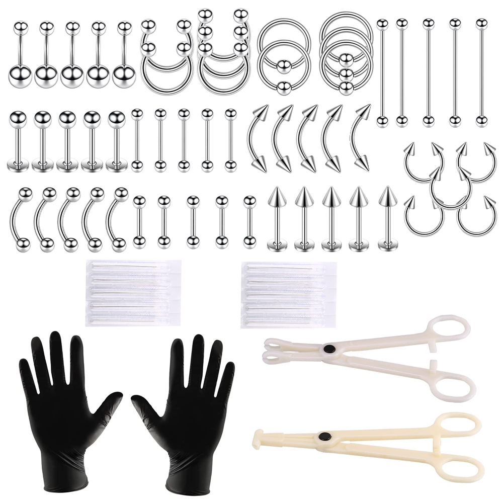 Stainless Steel Piercing Kit B - Body Jewelry Septum のレビューと価格