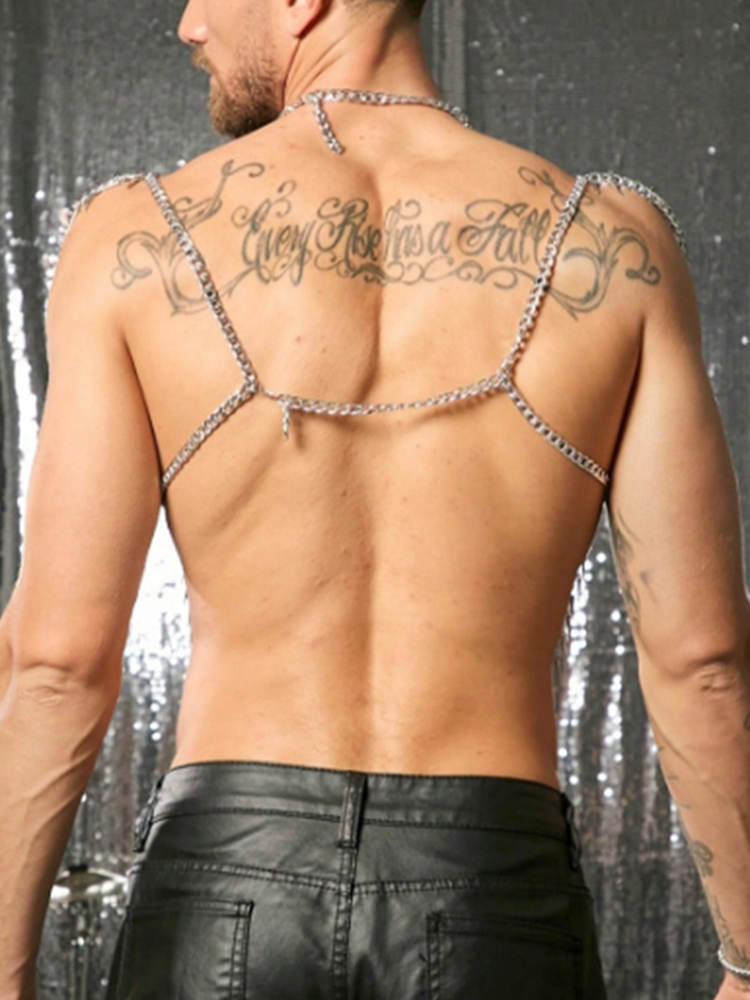 Tassels Chain Body Shoulder Se - Body Jewelry For Men のレビューと価格