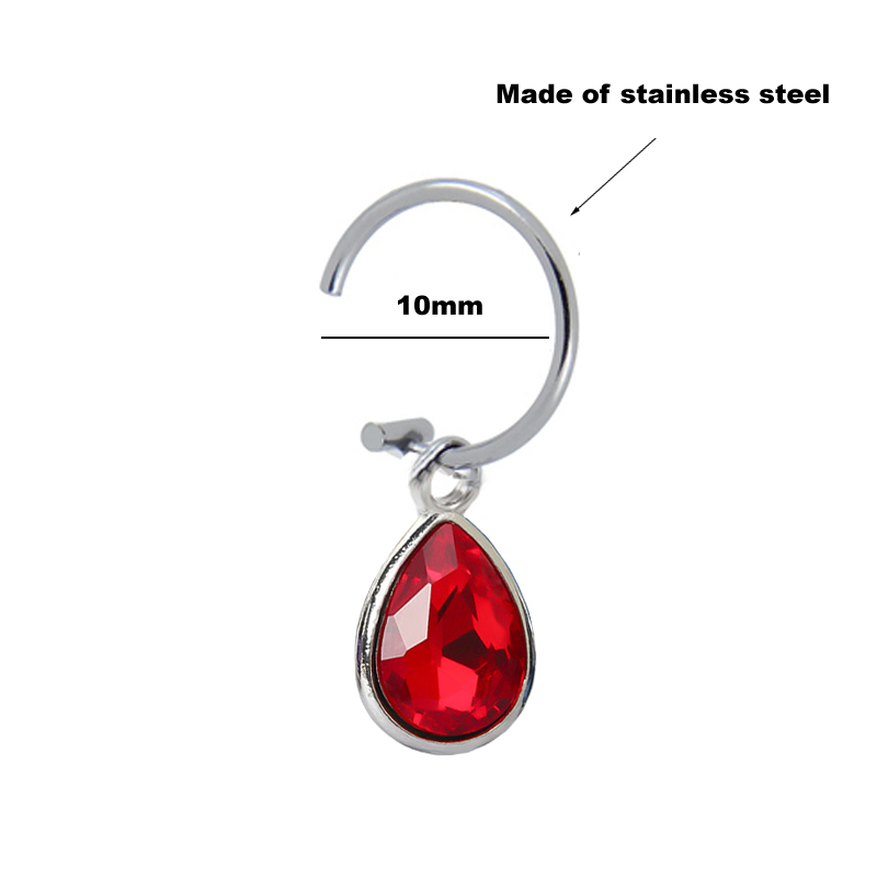1Pc Fake Piercing Lip Clip Per - Body Jewelry Septum のレビューと価格
