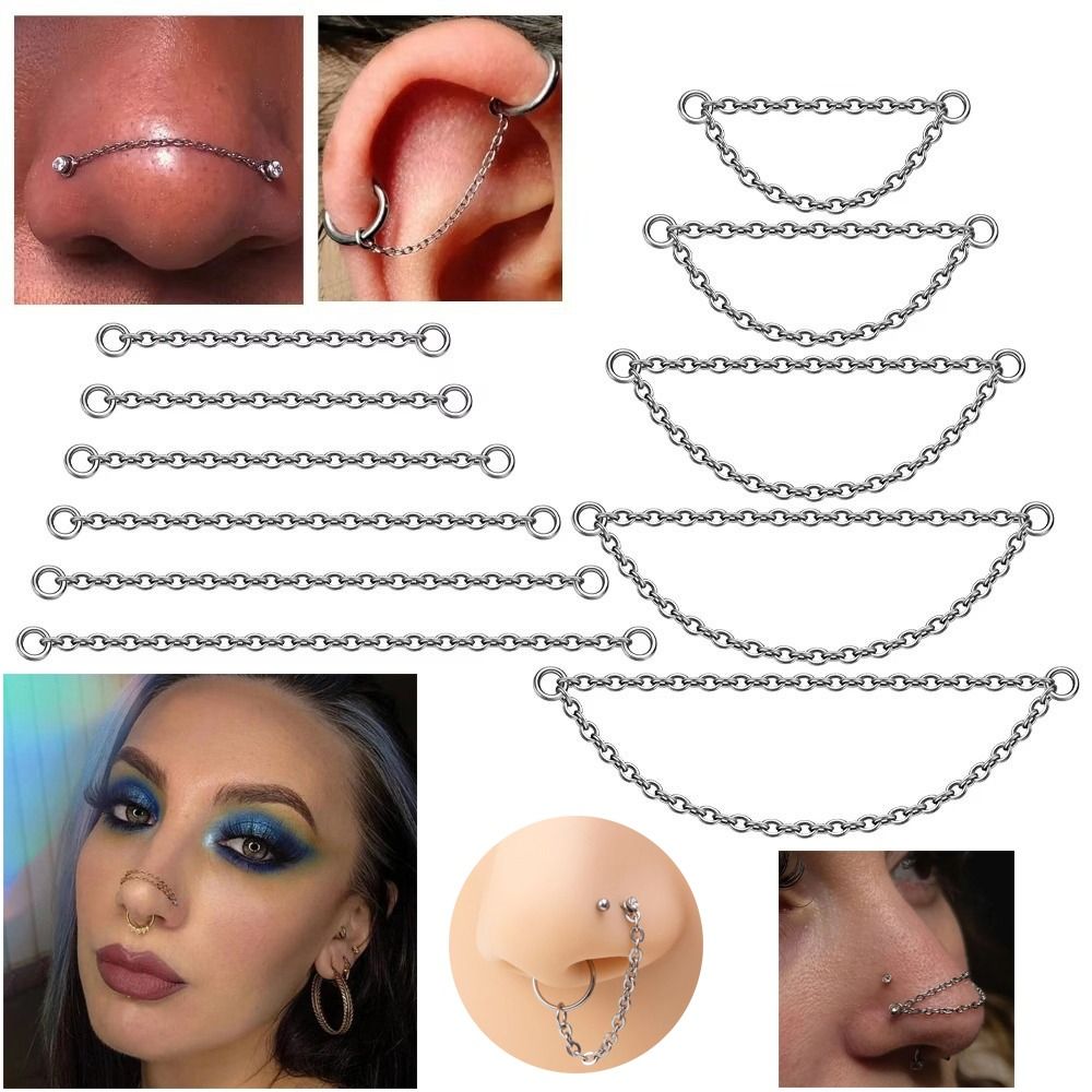 Fashion Titanium Nose Chain Th - Body Jewelry And Piercing のレビューと価格