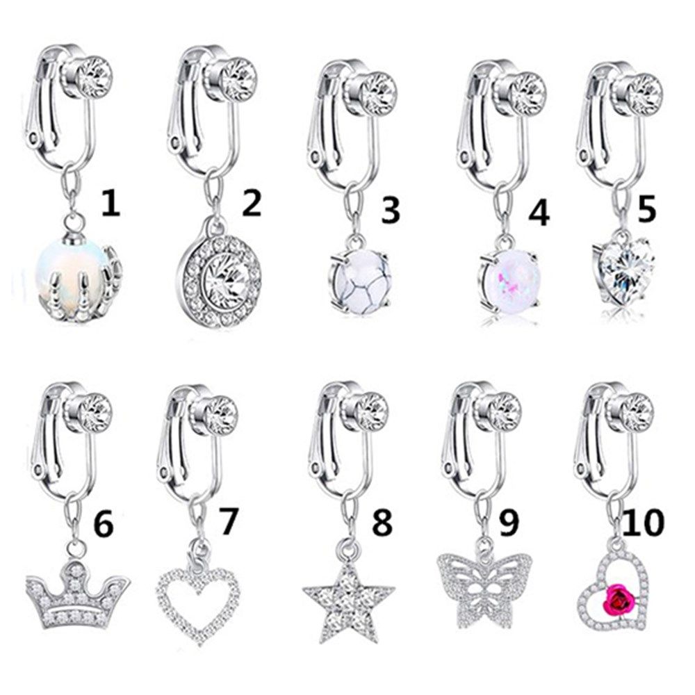 Accessories Clip On Earrings C - Body Jewelry And Piercing のレビューと価格