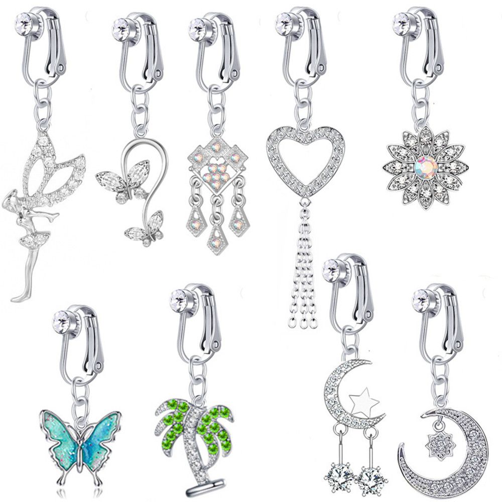 Faux Fake Belly Butterfly Fake - Body Jewelry And Piercing のレビューと価格