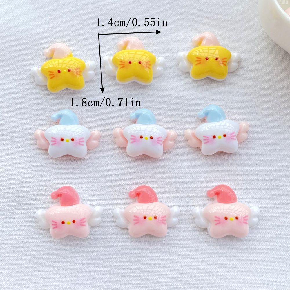 20Pcs New Cute Mini Resin  Ang - Star Flat Back のレビューと価格