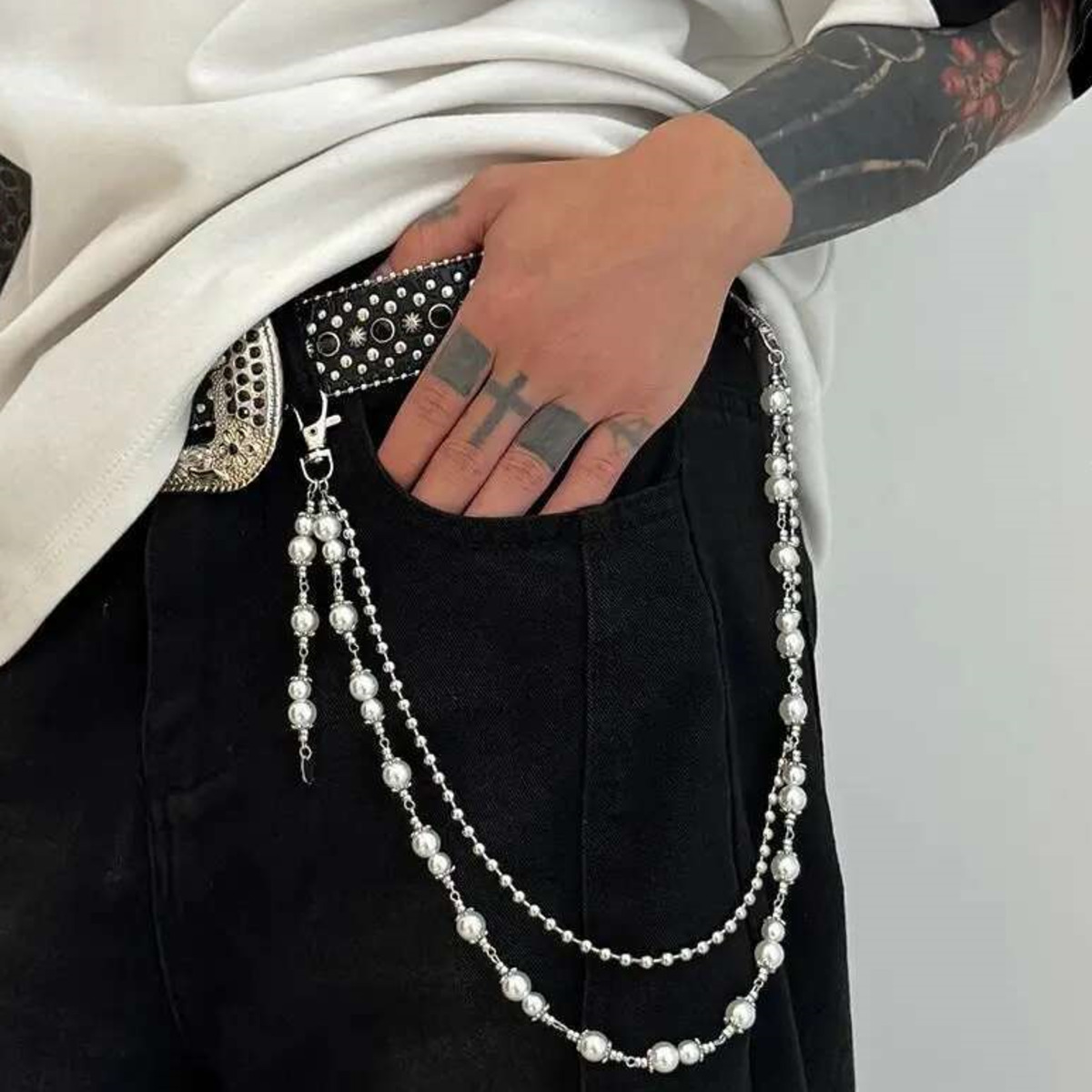 Salircon Punk Multilayer Imita - Body Jewelry For Men のレビューと価格