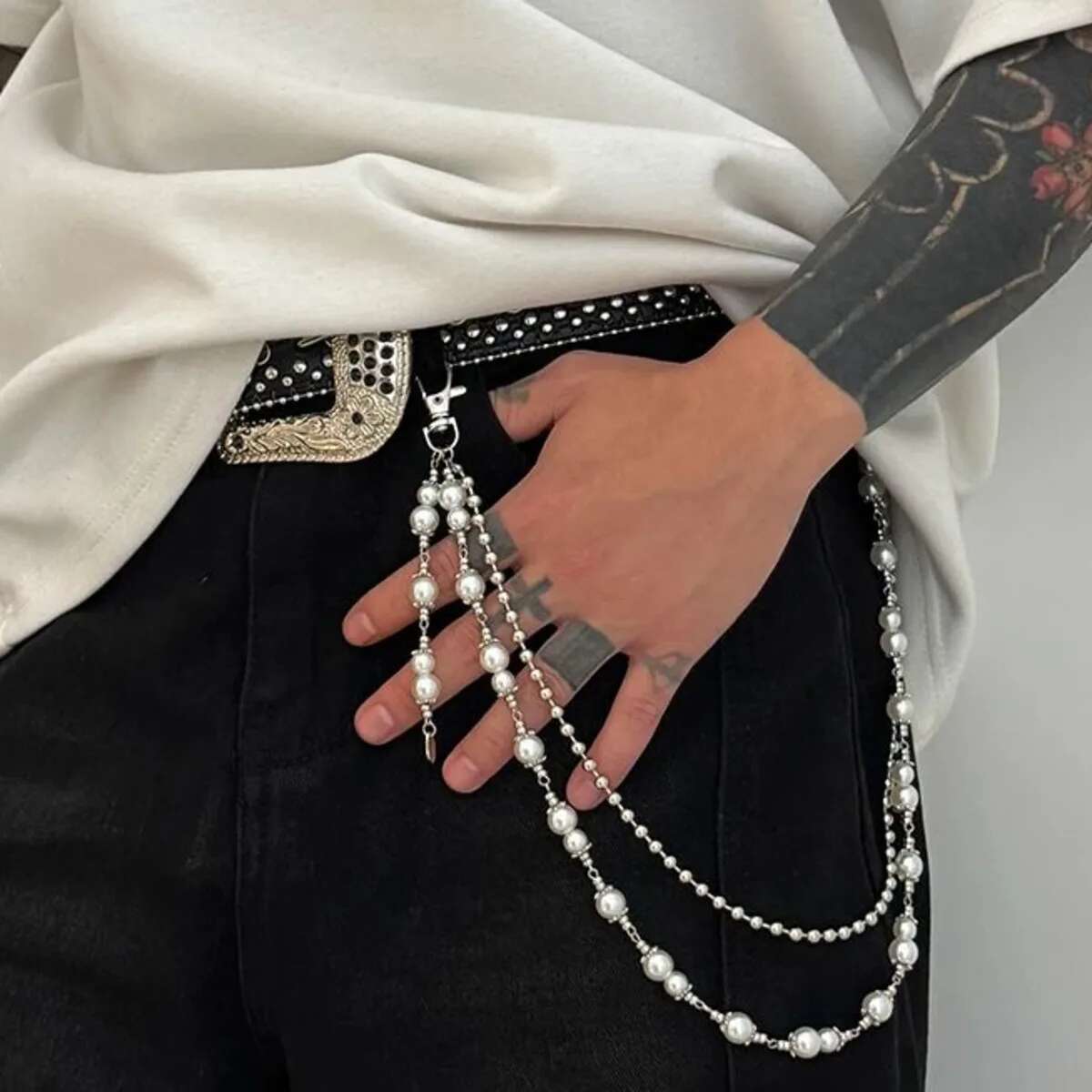 Salircon Punk Multilayer Imita - Body Jewelry For Men のレビューと価格