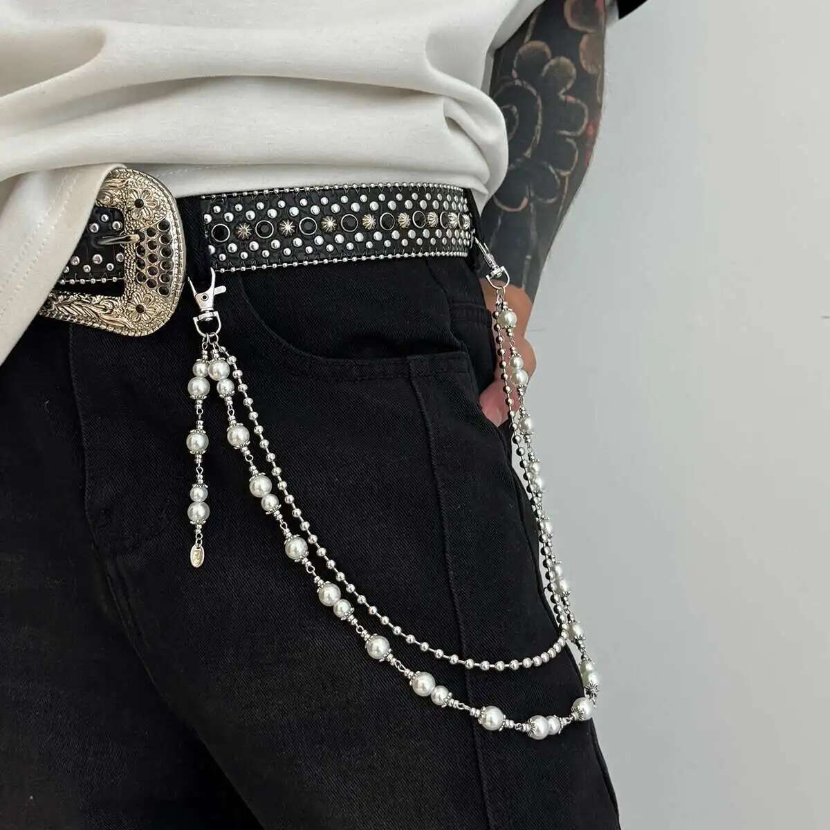 Salircon Punk Multilayer Imita - Body Jewelry For Men のレビューと価格