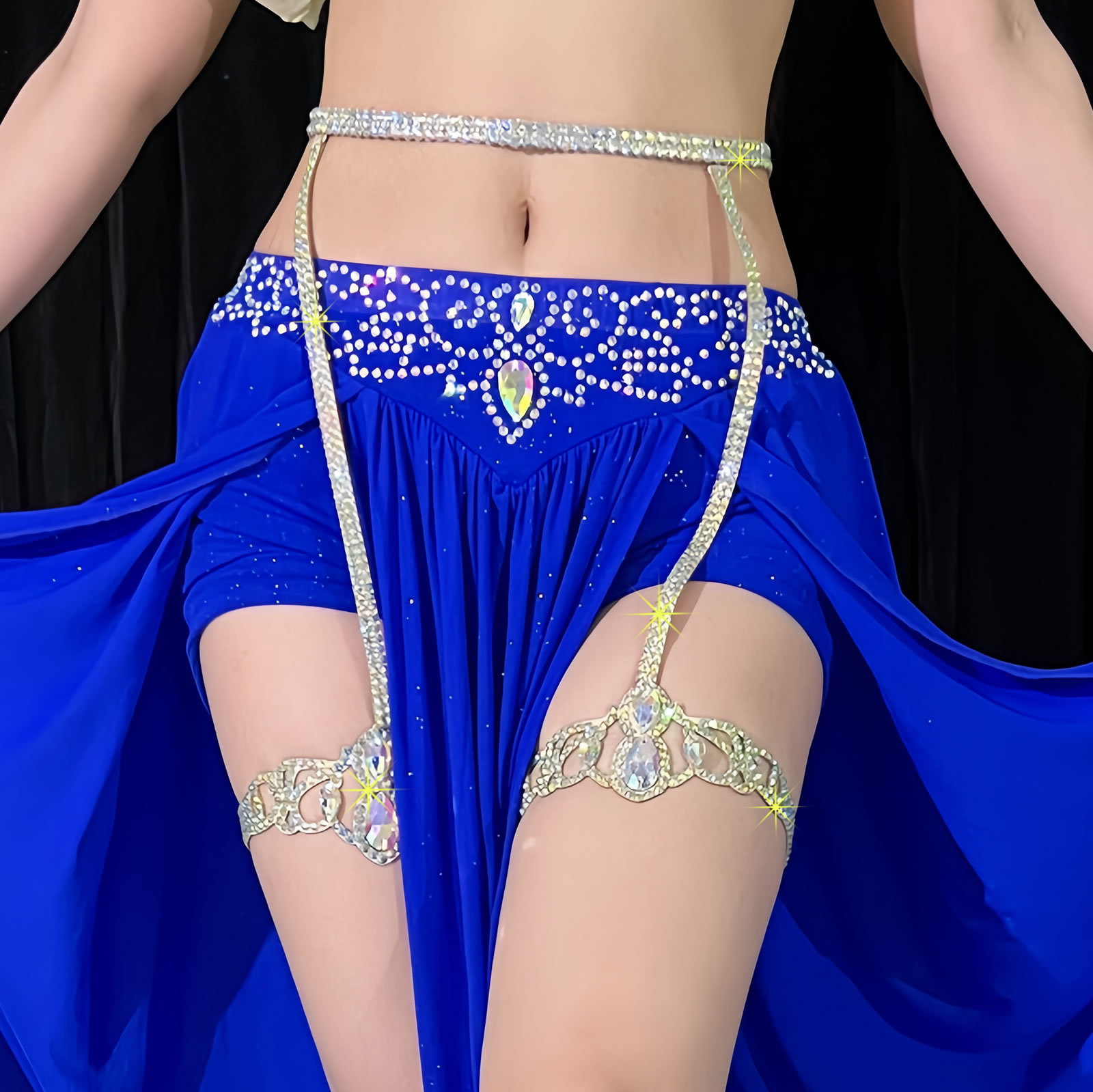 Sexy Female Belly Dance Wear D - Body Jewelry Leg Chain のレビューと価格