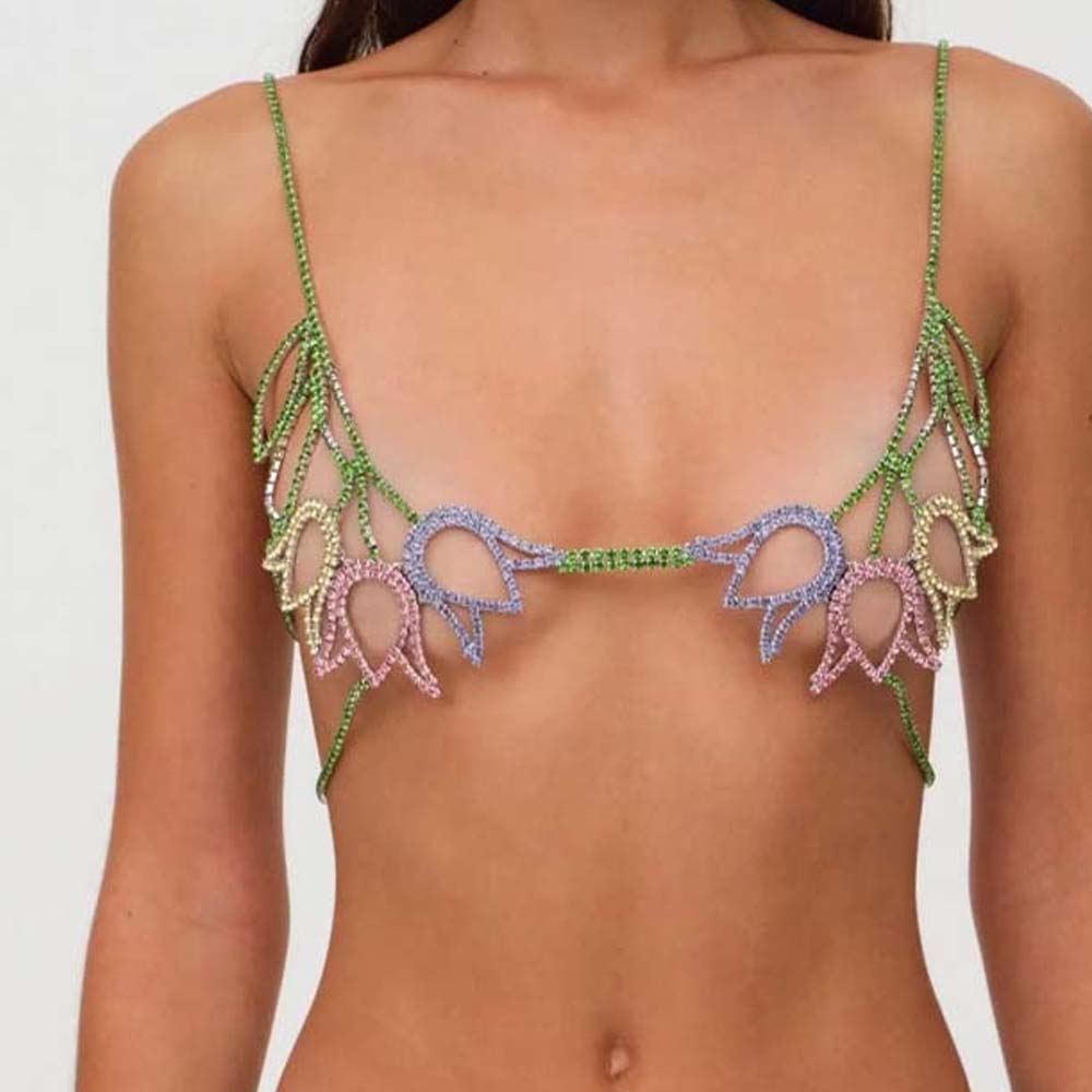 Stonefans Colorful Floral Ches - Body Jewelry Wholesale のレビューと価格