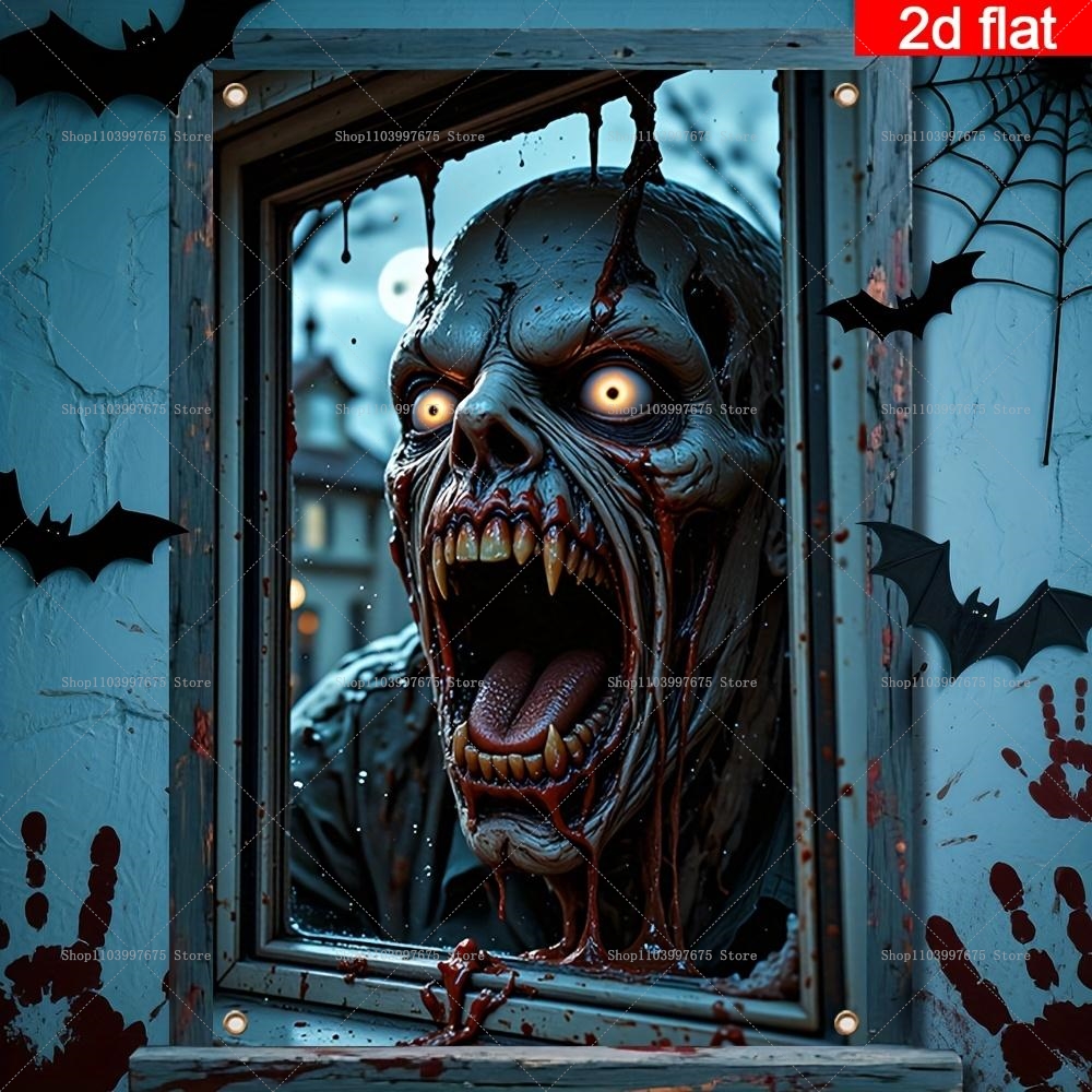 Halloween Window Party Banner  - Star Flat Back のレビューと価格