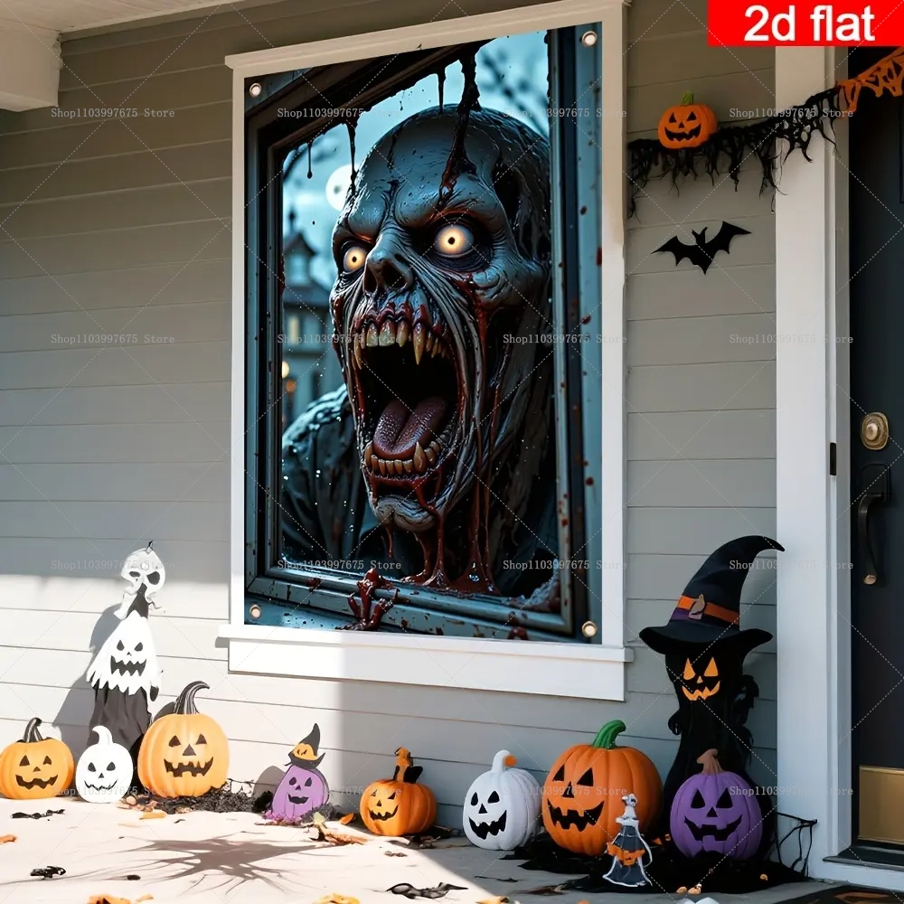 Halloween Window Party Banner  - Star Flat Back のレビューと価格