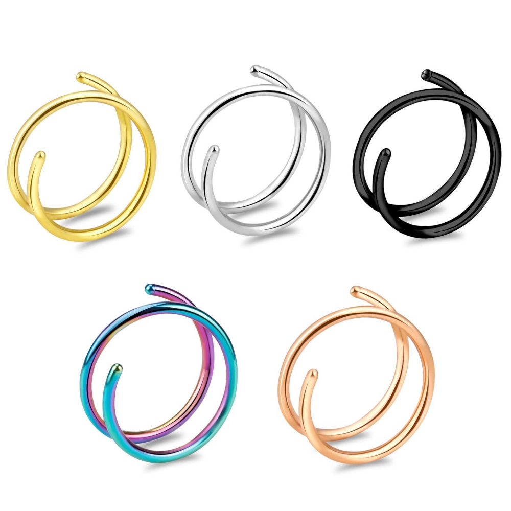 1PC Stainless Steel 316 Double - Body Jewelry Septum のレビューと価格