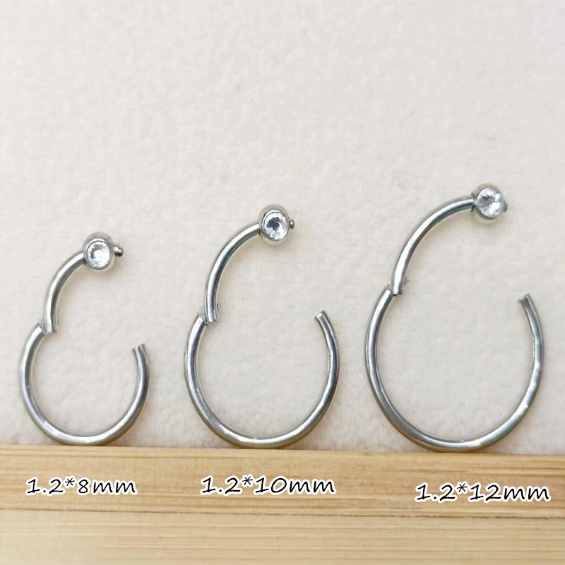 50pcs/lot 316 Surgical Steel G - Clicker Ring Seamless のレビューと価格