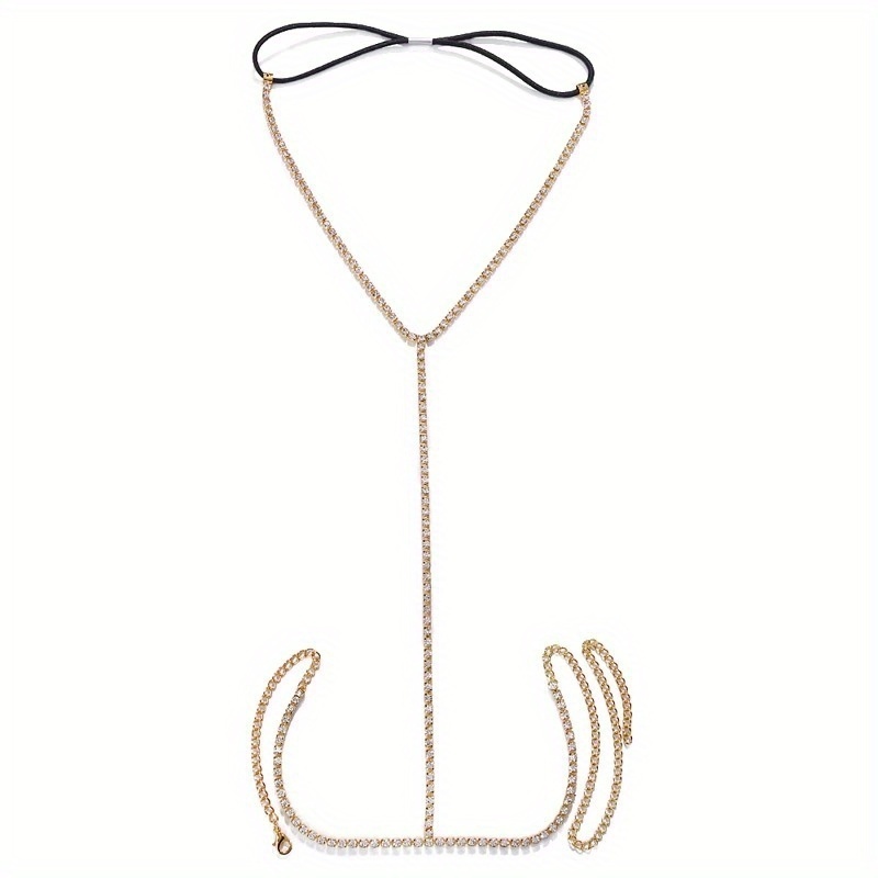 1 piece of sparkling rhineston - Body Jewelry Leg Chain のレビューと価格