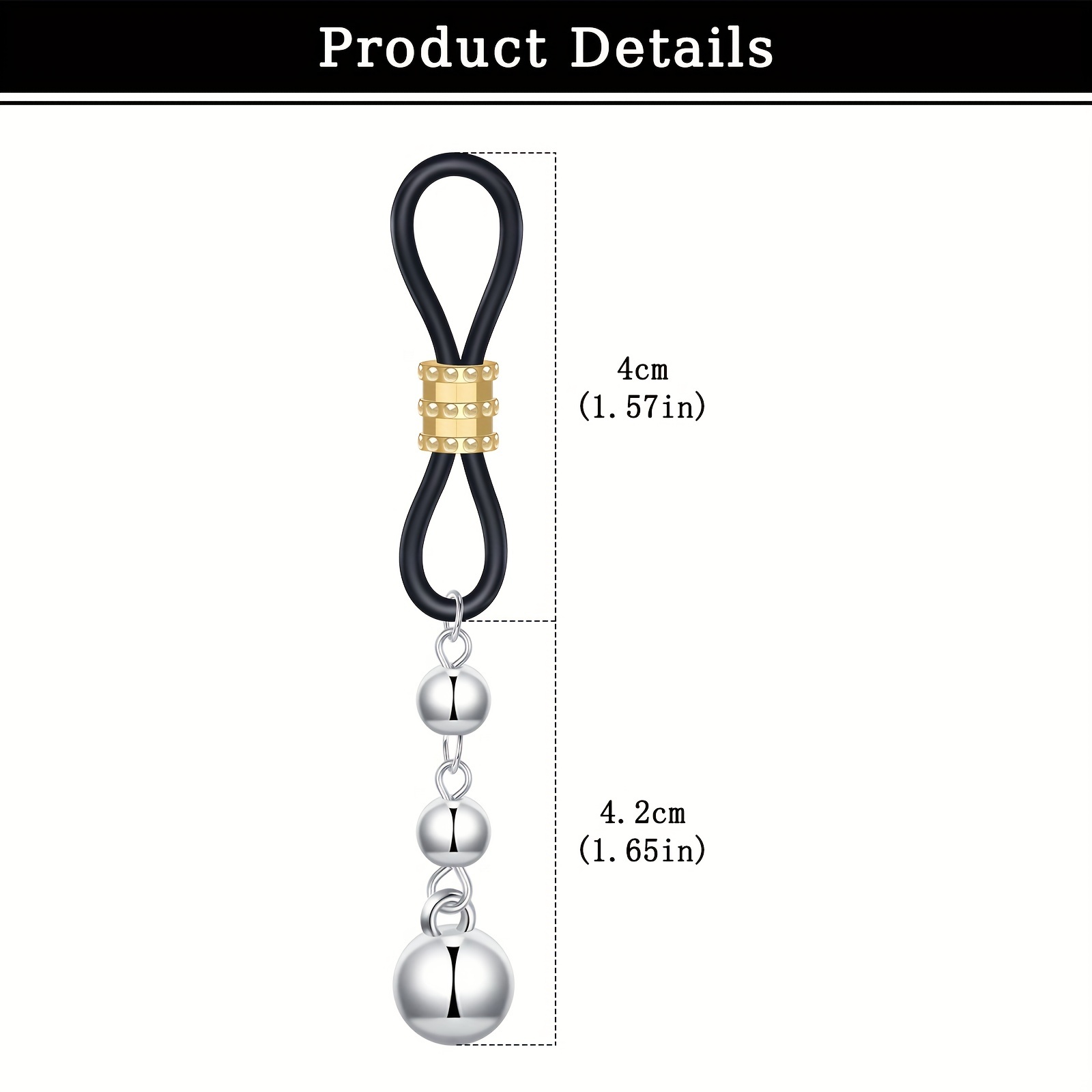 Men's Stainless Steel Fake Nip - Body Jewelry Nipple Chain のレビューと価格