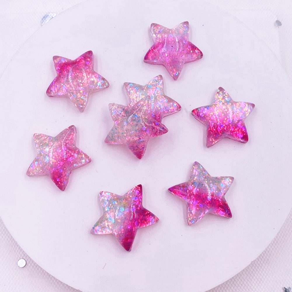 12pcs Resin Colorful Cute Shni - Star Flat Back のレビューと価格