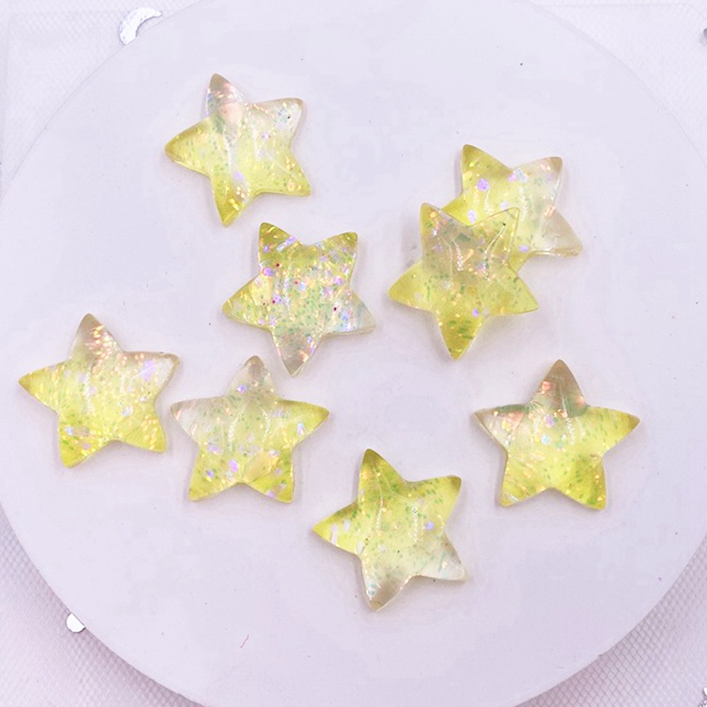 12pcs Resin Colorful Cute Shni - Star Flat Back のレビューと価格