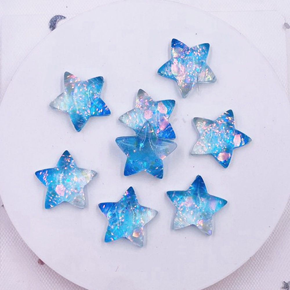 12pcs Resin Colorful Cute Shni - Star Flat Back のレビューと価格