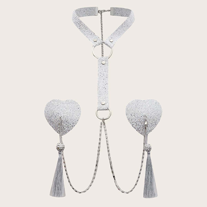 Western Fringe Pasties Chain w - Body Jewelry Nipple Chain のレビューと価格