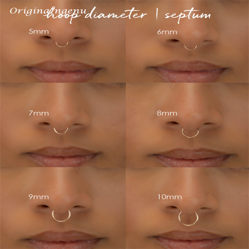 14K Gold Filled Fake Nose Ring - Body Jewelry Septum のレビューと価格
