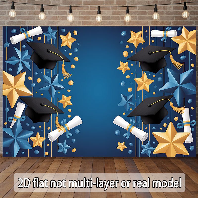 One 2D flat banner, with a gra - Star Flat Back のレビューと価格