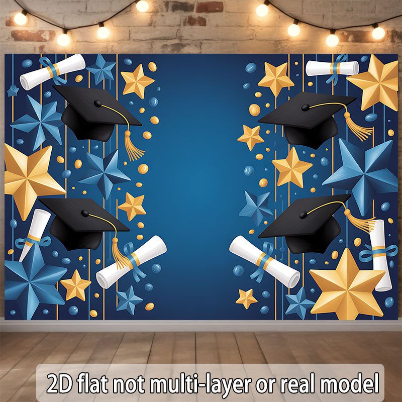 One 2D flat banner, with a gra - Star Flat Back のレビューと価格