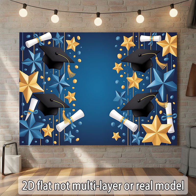 One 2D flat banner, with a gra - Star Flat Back のレビューと価格