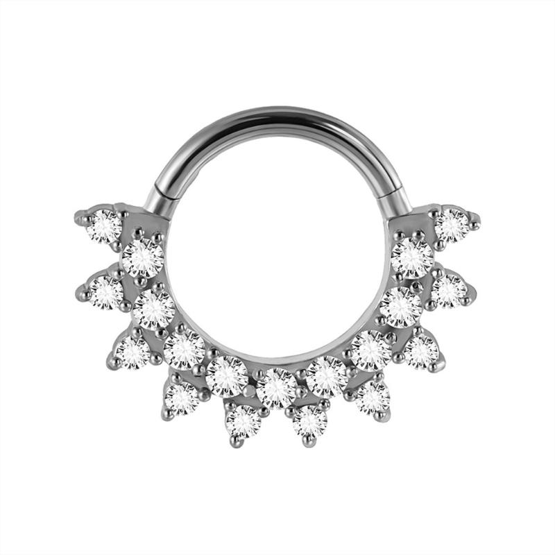 31BB Stylish Crystal Septum Ri - Body Jewelry Septum のレビューと価格