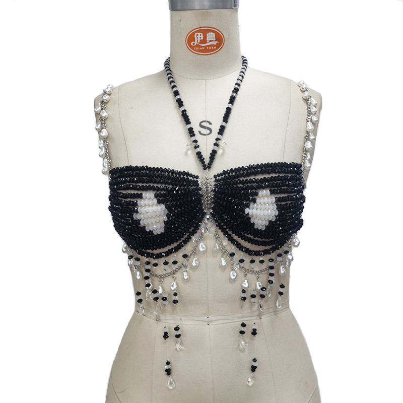 Handmade Female Crystal Body C - Body Jewelry Nipple Chain のレビューと価格