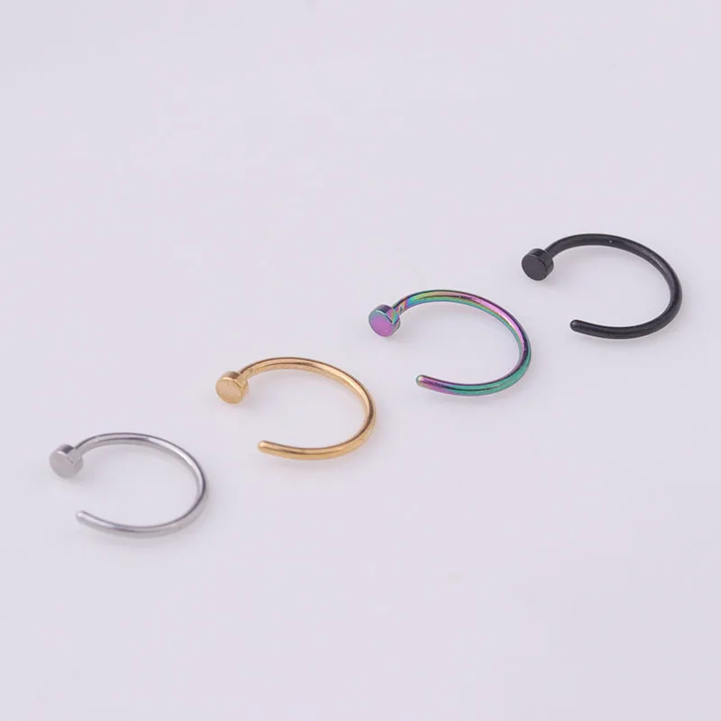 5pcs/lot 20G Nose Ring Hoop, 6 - Body Jewelry Septum のレビューと価格
