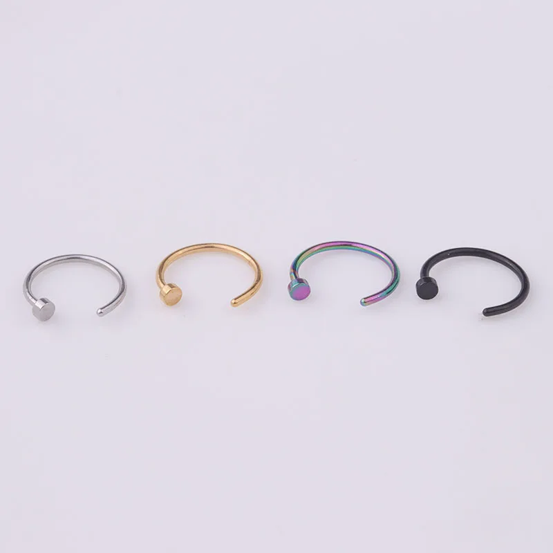5pcs/lot 20G Nose Ring Hoop, 6 - Body Jewelry Septum のレビューと価格