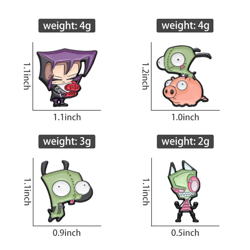 Cartoon Anime Brooch Enamel Pi - Body Jewelry Wholesale のレビューと価格