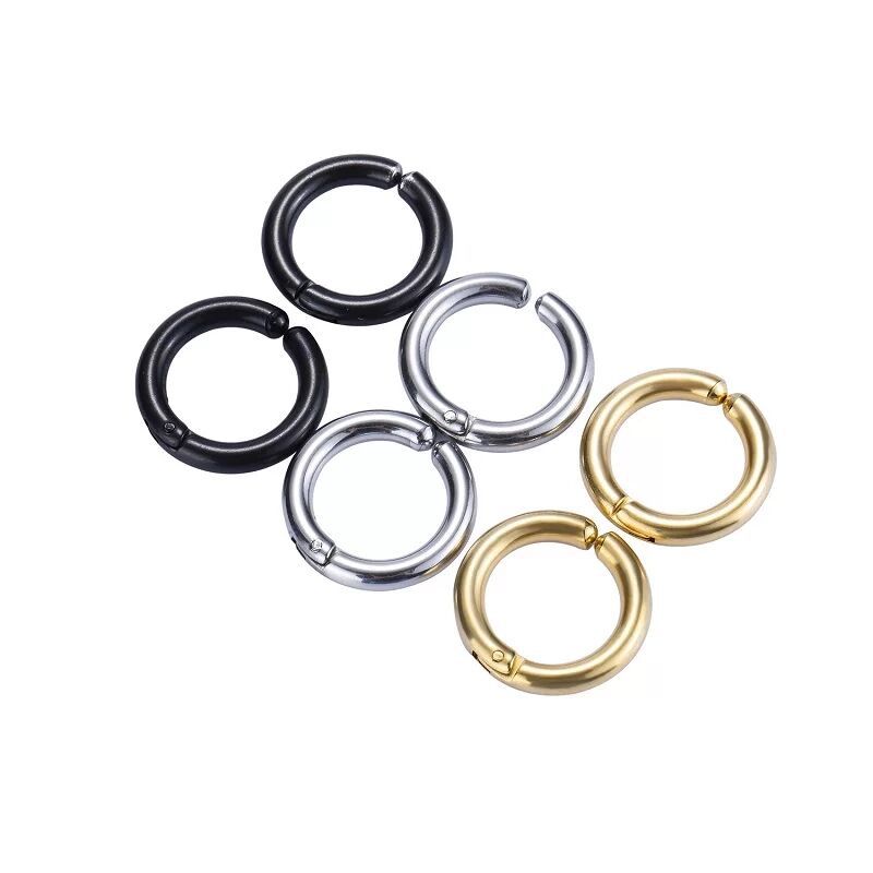 2/6Pcs Fake Huggie Hoop Earrin - Body Jewelry And Piercing のレビューと価格