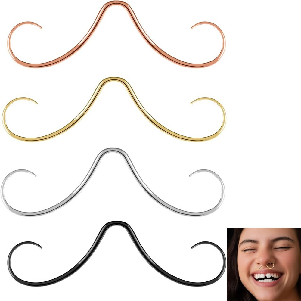 Piercing Jewelry Mustache Sept - Body Jewelry Septum のレビューと価格