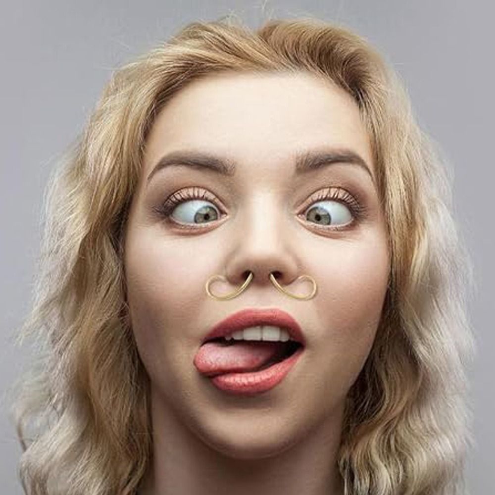 Piercing Jewelry Mustache Sept - Body Jewelry Septum のレビューと価格